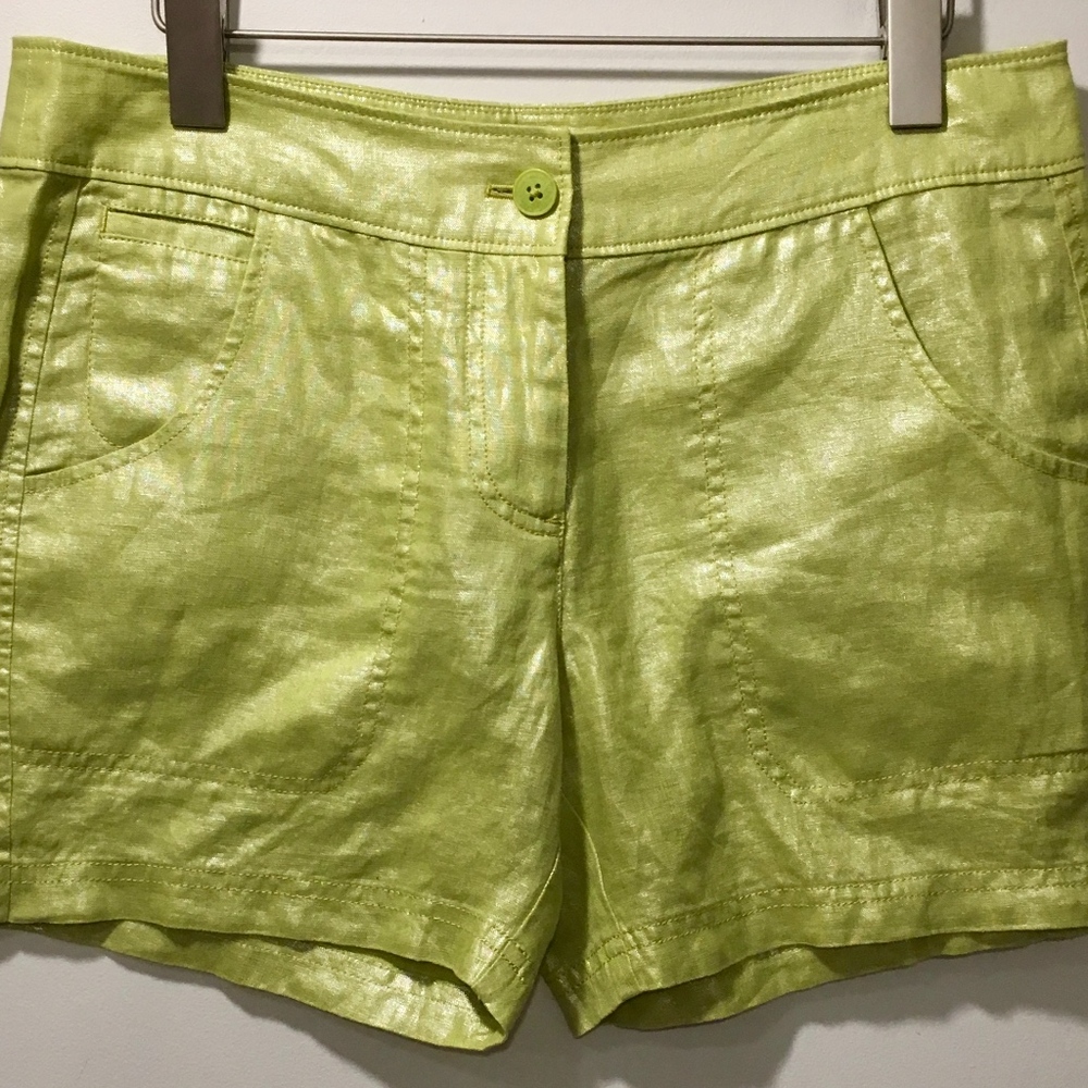 NEW Tommy Bahama Womens Shorts Green Ferrin Foil